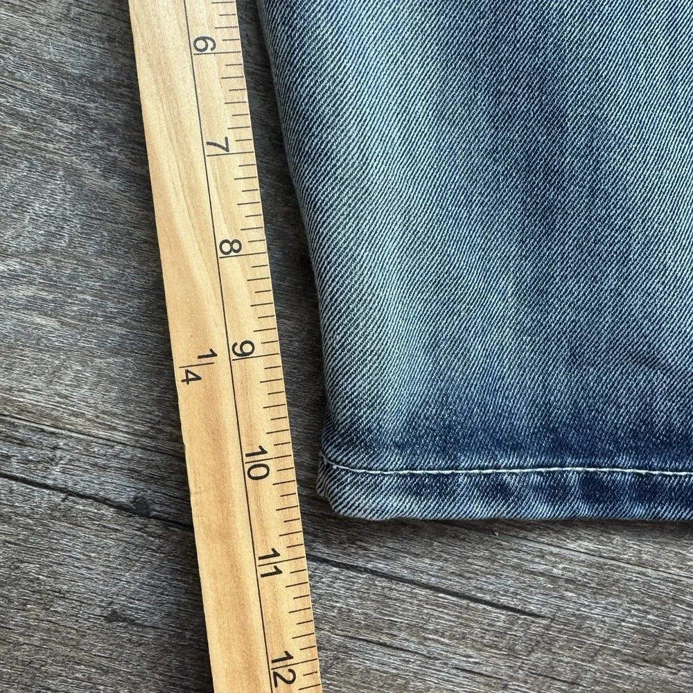 Vintage Y2K Ecko Unltd Relaxed Jean Shorts Size 38 Blue Skate Grunge Inseam 11" - Picture 7 of 8